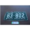 Image 1 : 1956 Sask License Plate