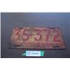 Image 1 : 1940 Sask License Plate