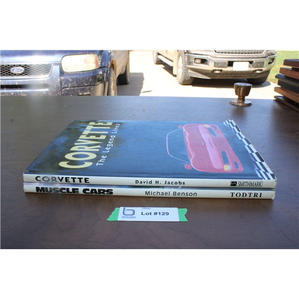 (2) Books - Corvette, Muscle Cars