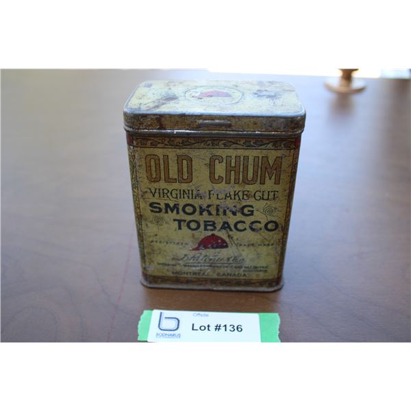 Old Chum Tobacco Can