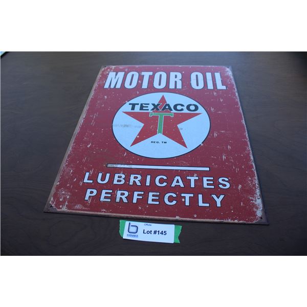 Texaco Metal Sign - repro