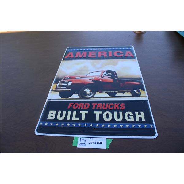 American Ford Trucks Metal Sign - repro