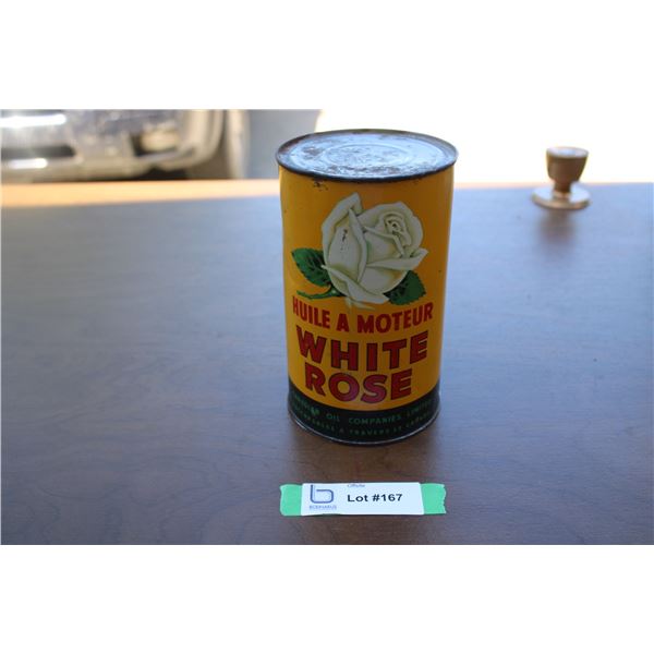 White Rose Motor Oil Can 1qt
