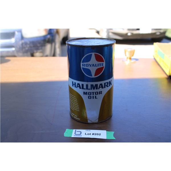 Royalite Hallmark Motor Oil Can -1 qt