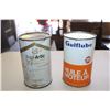 Image 2 : (2) 1 qt Oil Cans - Gulf + Pacific 66