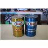 Image 2 : (2) 1 qt Oil Cans -Esso + Esso Extra