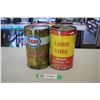 Image 1 : (2) 1 qt Oil Cans - Esso + Lubie Lube