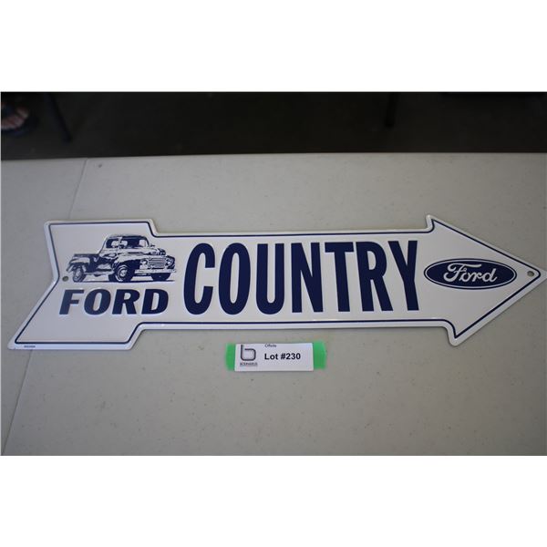 Ford Country metal sign