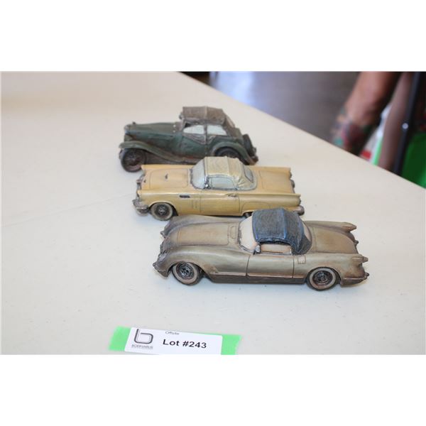 (3) Ornament cars