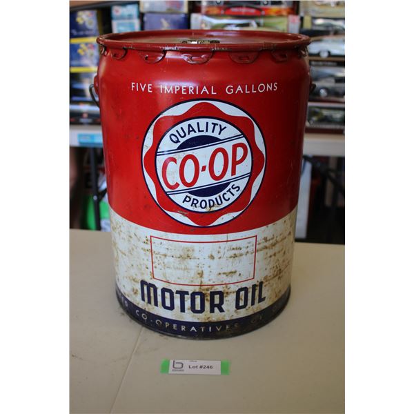 1956 Co-op Motor Oil Pail - 5 gal