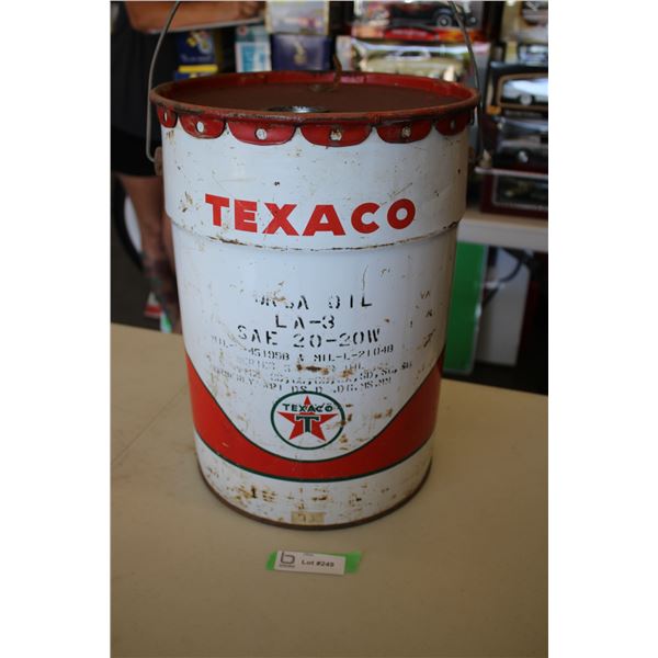 Texaco Motor Oil Pail - 5 gal