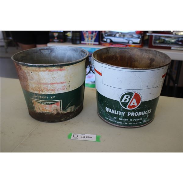 (2) B/A grease buckets - 10 pounds