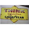Image 1 : Think Good Year metal sign