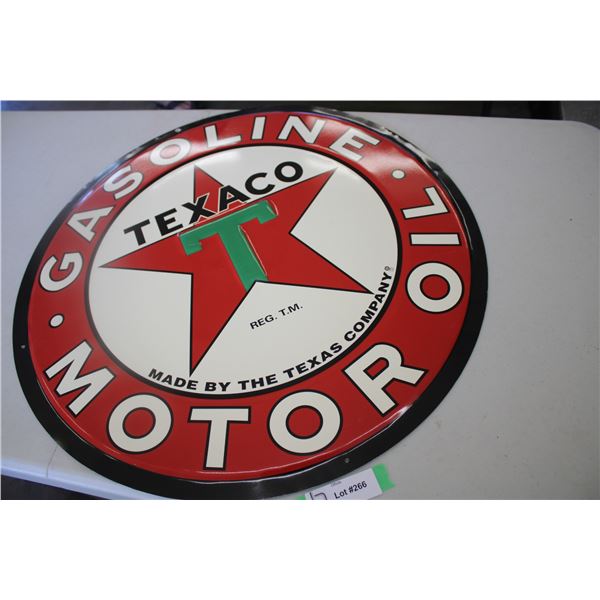 Texaco metal sign