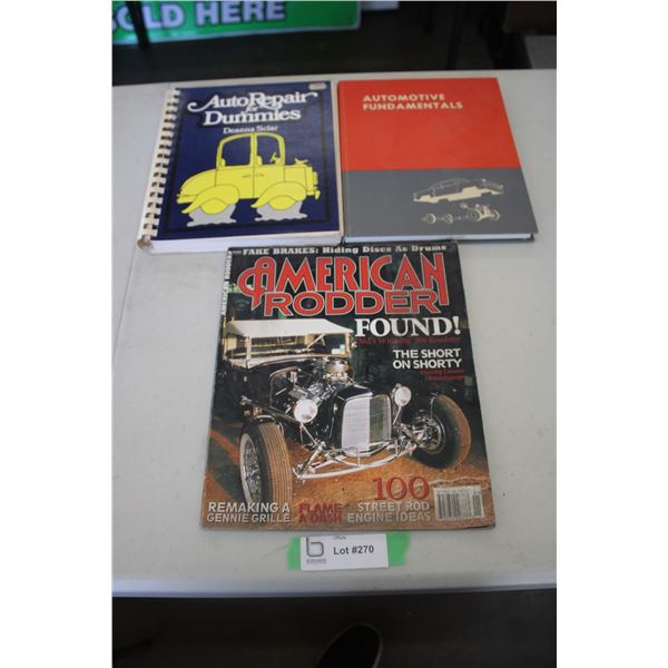 Automotive books + magazine