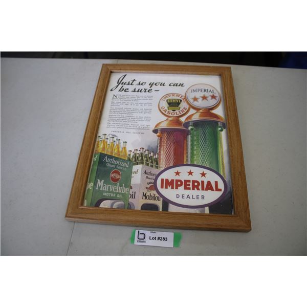 Imperial Dealer - framed advertising