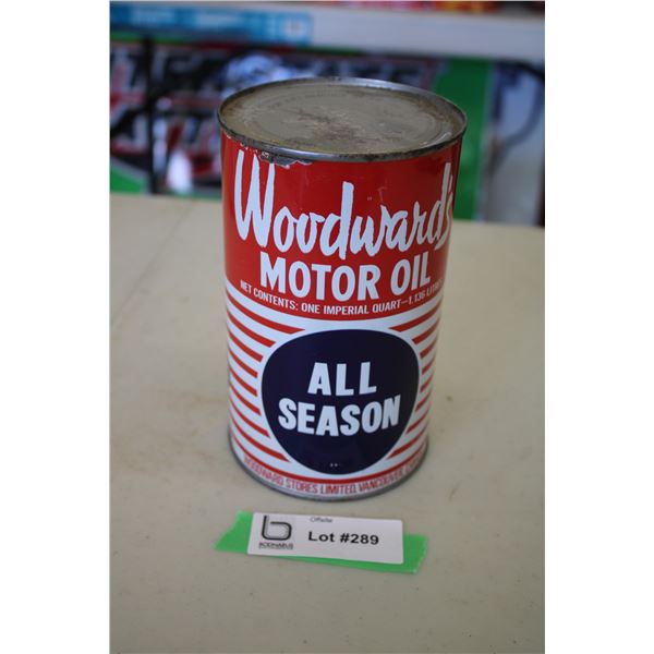 Woodwards Motor Oil Can - 1 qt