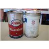 Image 2 : (2) Esso + Extra Motor Oil Can - 1 qt