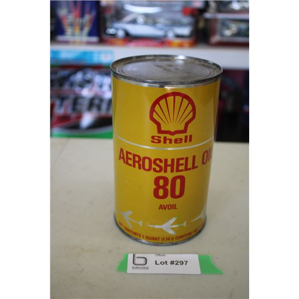 Sheel Aeroshell 80 Motor Oil Can - 1 qt