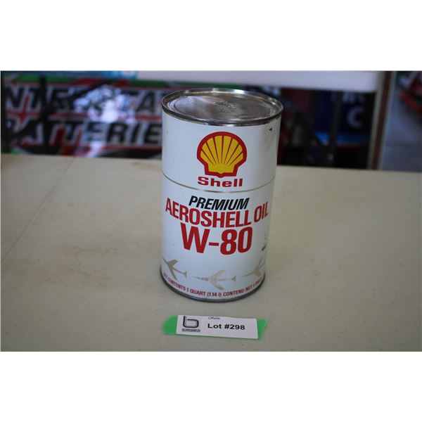 Sheel Premium Aeroshell 80 Motor Oil Can - 1 qt