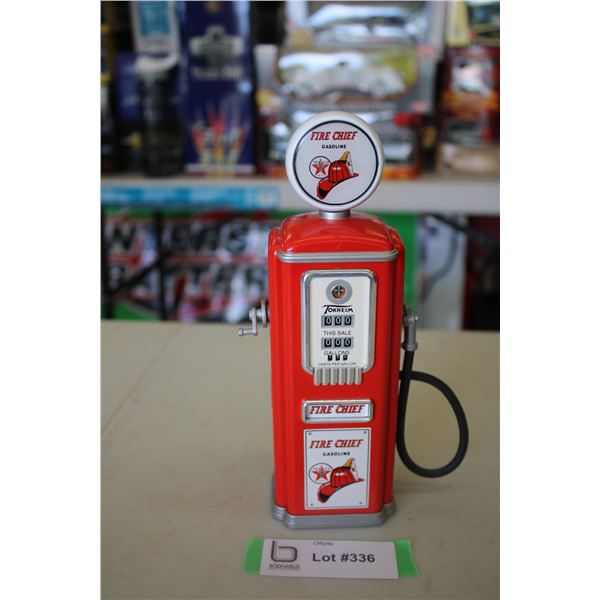 Texaco gas pump coin bank