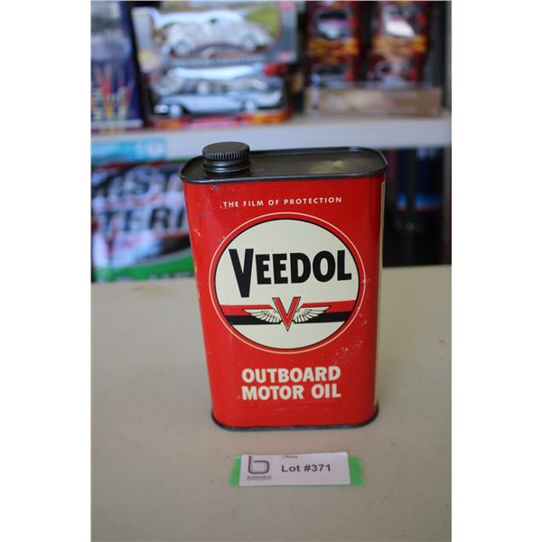 Veedol outboard motor oil tin