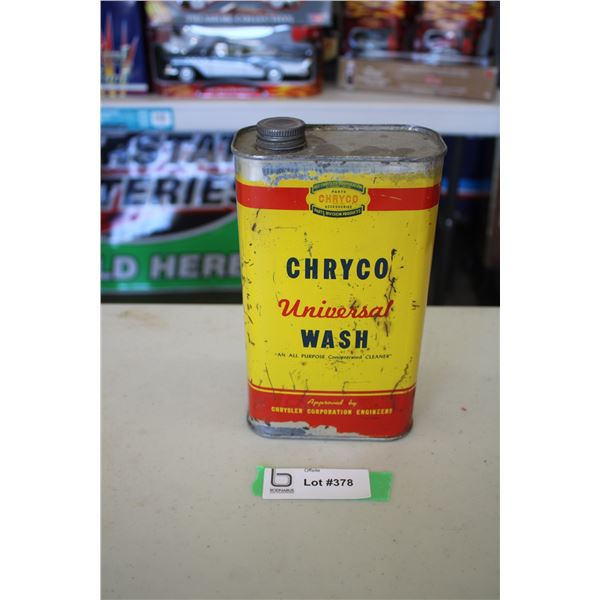 Chryco universal wash tin