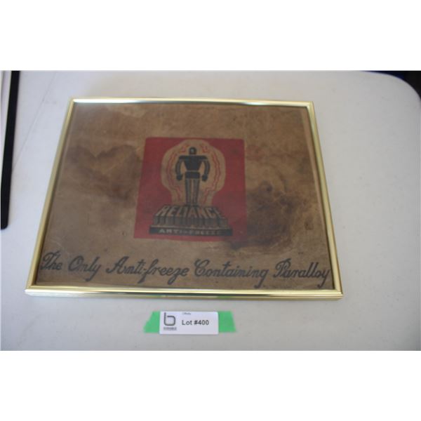 Reliance anti-freeze box end - framed