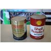 Image 2 : (2) Oil Cans - Texaco Havoline, Shell Rotella S - 1 quart