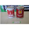 Image 1 : (2) Oil Cans - Texaco Ursa S1, Aeroshell Fluid 41 - 1 quart