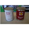 Image 2 : (2) Oil Cans - Texaco Ursa S1, Aeroshell Fluid 41 - 1 quart