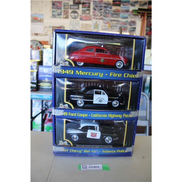 Law Enforcement Series - 1:24 - Police, Highway Patrol, Fire Chief