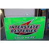Interstate Batteries metal sign - 48x30