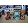 Image 1 : (4) Oil Cans - Co-op, Texaco, Veedol, Maple Leaf