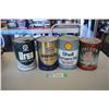 Image 1 : (4) Oil Cans - Texaco, Texaco, Shell, Falcon