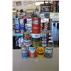 (8) Oil Cans - Esso, Mobiloil, Ford, Texaco, Rislone, B/A