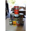 Image 2 : (8) Oil Cans - Esso, Mobiloil, Ford, Texaco, Rislone, B/A