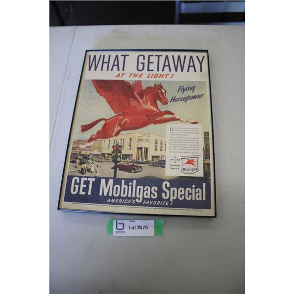Mobilgas Special - Framed Advertisement