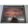 Image 3 : (2) Framed Pictures - 74 Trans AM, 69 Camaro