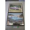Image 1 : (2) Framed Pictures - 57 Thunderbird, 57 Chevy
