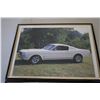 Image 2 : (2) Framed Pictures - 60 Corvette, Mustang