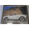 Image 3 : (2) Framed Pictures - 60 Corvette, Mustang