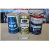 Image 1 : (3) FULL oil cans - All State, Sears, Go Turbo