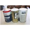 Image 2 : (3) FULL oil cans - All State, Sears, Go Turbo