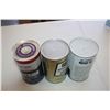 Image 3 : (3) FULL oil cans - All State, Sears, Go Turbo