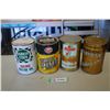 Image 1 : (4) Oil cans - Quaker State Racing, Gulf Super Plus, Co-Op Sonic, Motormaster Supreme