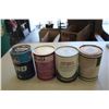 Image 2 : (4) Heavy Duty oil cans - Quaker State, Texaco, Mystik, Petro Canada