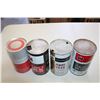 Image 3 : (4) IH Oil Cans - International Hy-Trans, ATF, Engine Oil, Low Ash Oil (1 full can)
