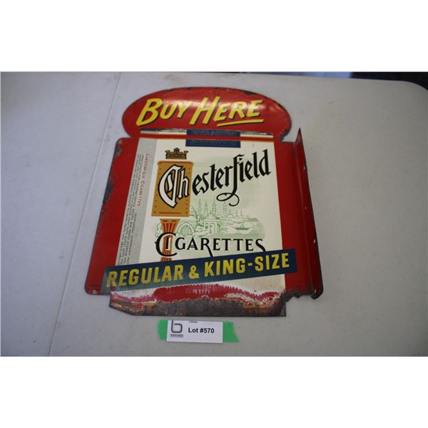 Chestfield Cigarettes Flanged Sign (double sided)