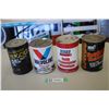 Image 1 : (4) Oil cans - Motomaster Gold, Valvoline Racing, Turbo ATF, Sears 10W30
